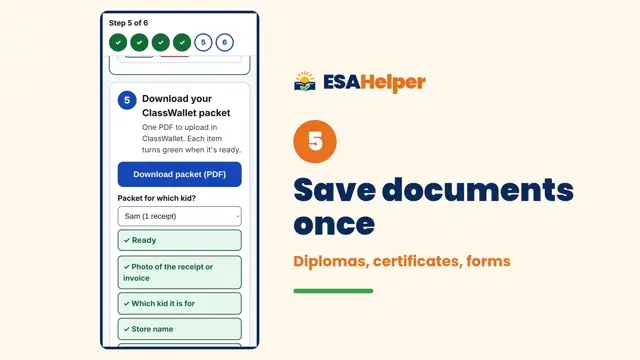 Save a document once