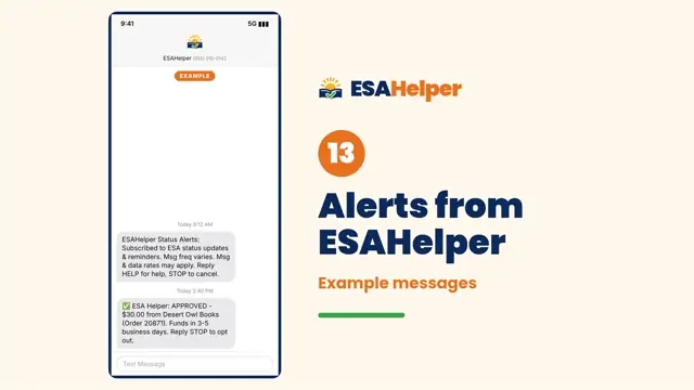 Text message alerts